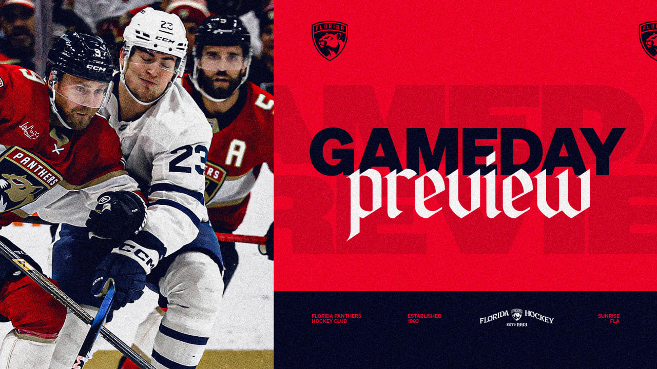 PREVIEW: Panthers host Maple Leafs, resume push for playoff spot 