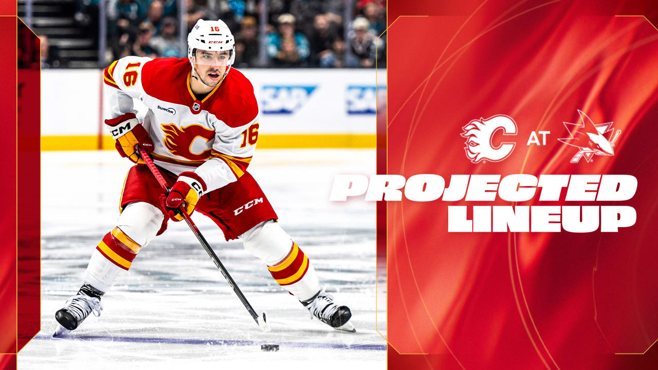 Projected Lineup - Flames @ Sharks