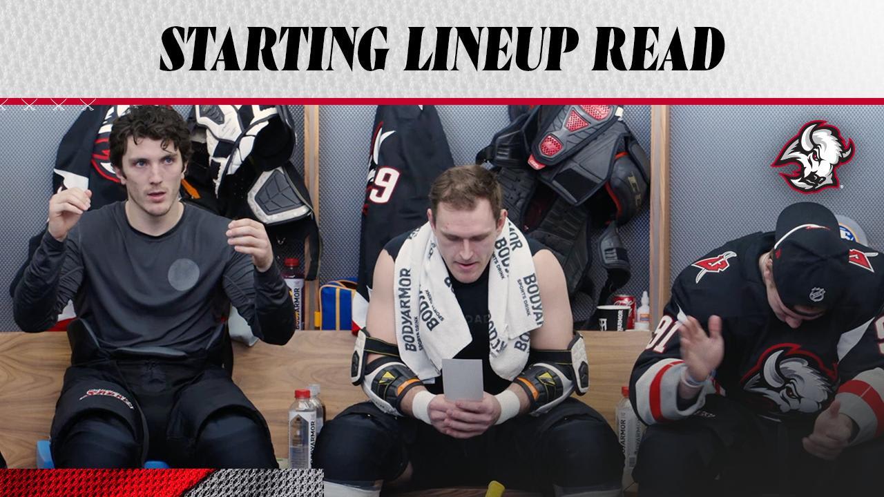 Starting Lineup Read | Buffalo Sabres