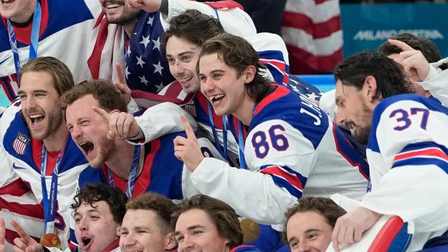 Hughes scores in overtime as US beats Canada for first men's hockey gold at the Olympics since 1980 :: WRAL.com