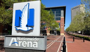 Nationwide Arena, home to the Columbus Blue Jackets, in Columbus, Ohio on Monday, April 22, 2024. (File Photo)