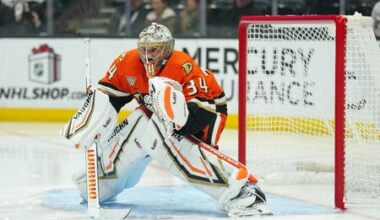 Anaheim Ducks Goalie Mrazek Sidelined for Season After Hip Surgery