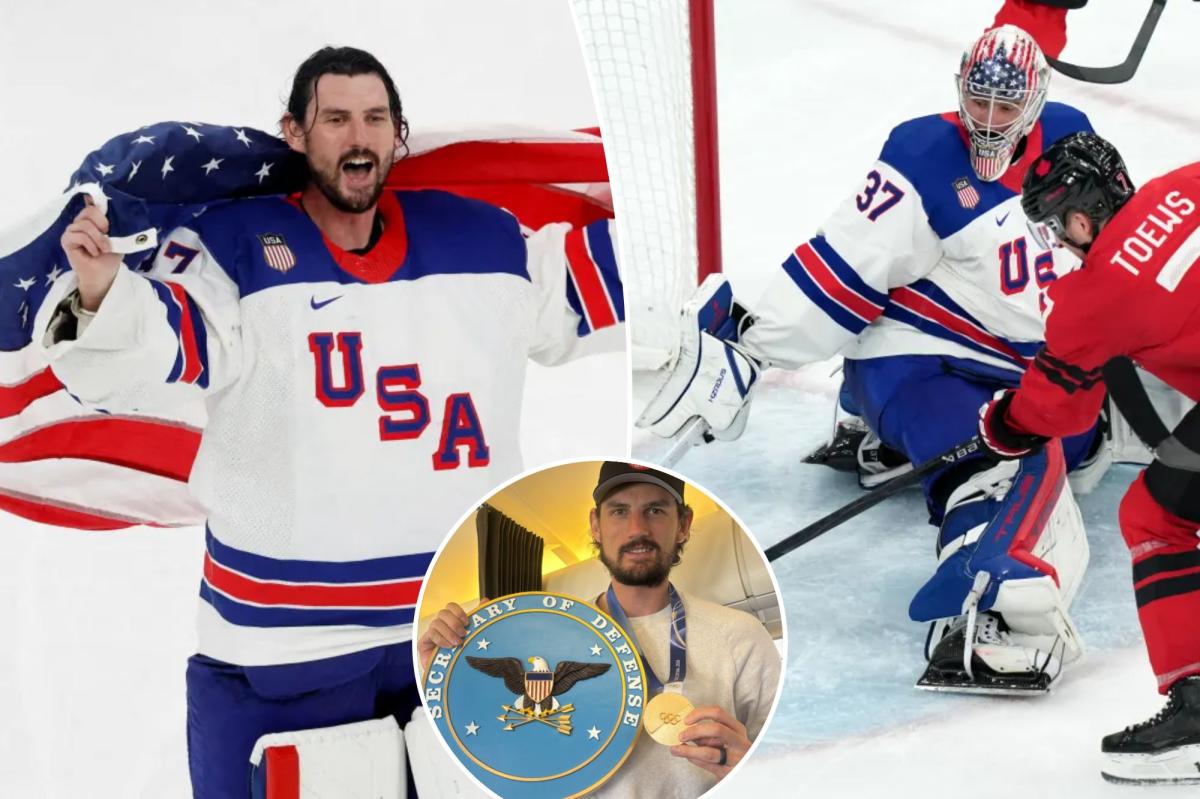USA hockey's Connor Hellebuyck enjoying life as 'Secretary of Defense'
