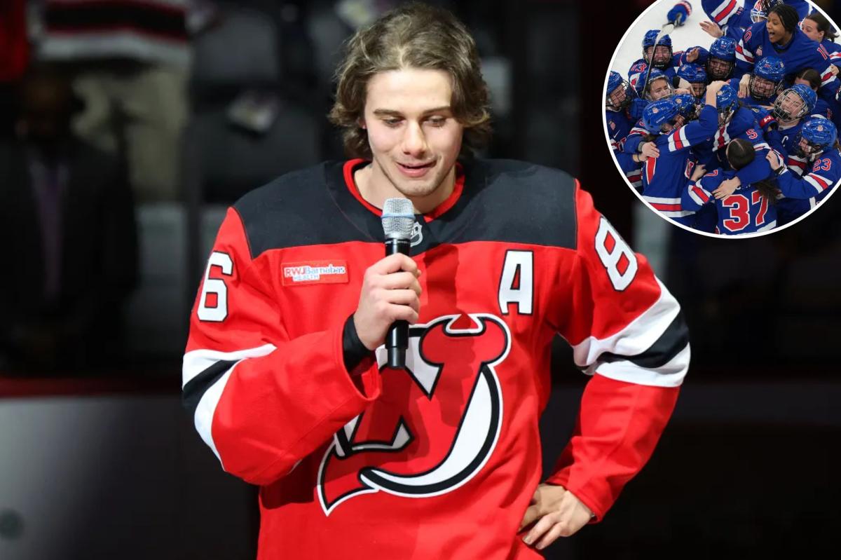 Jack Hughes proud of both 'men's and women's USA hockey teams'