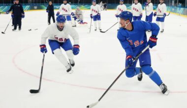 US men's hockey team all-in on Olympic village experience