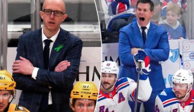 Rangers, Penguins veering down drastically different paths after coach swap