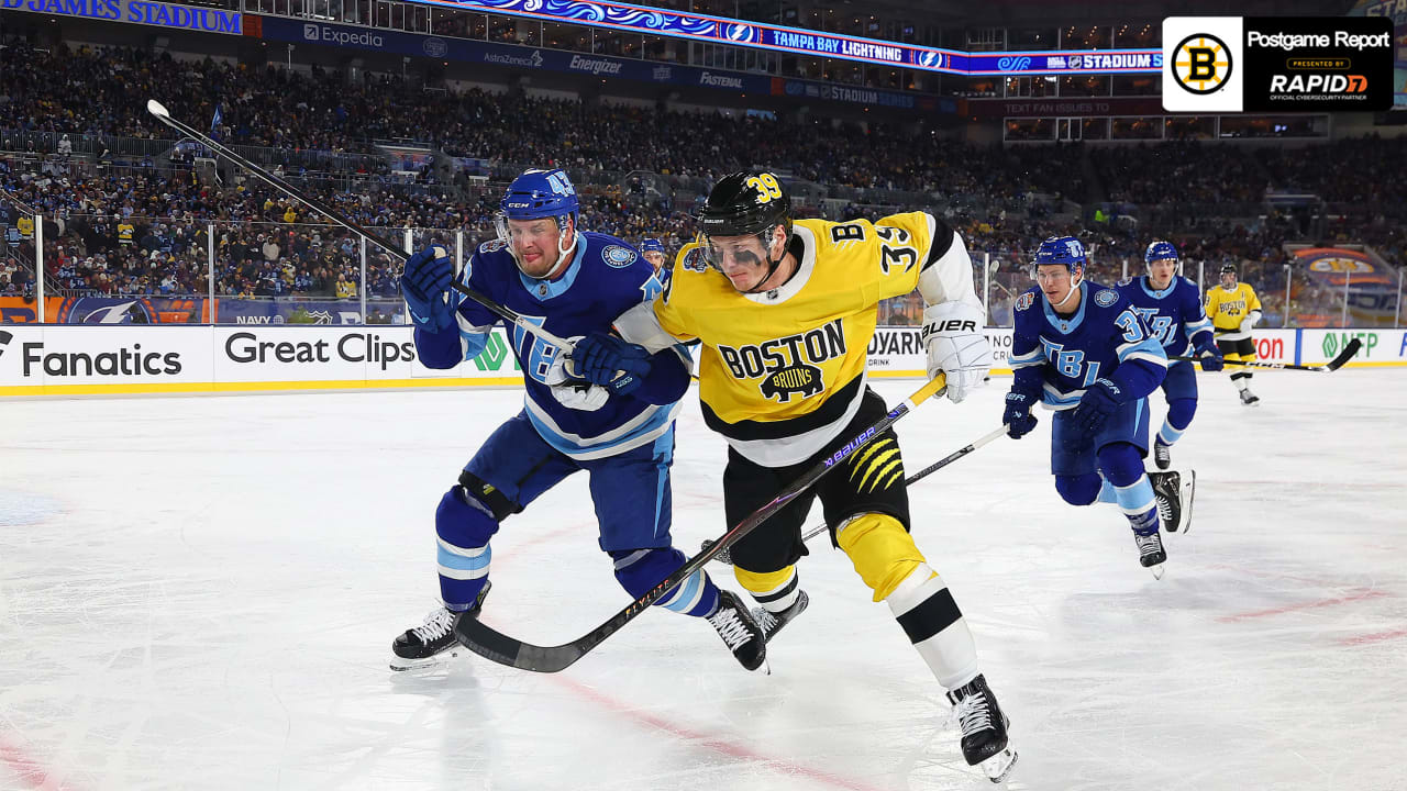 Bruins Fall 6-5 in Shootout to Lightning in Stadium Series 