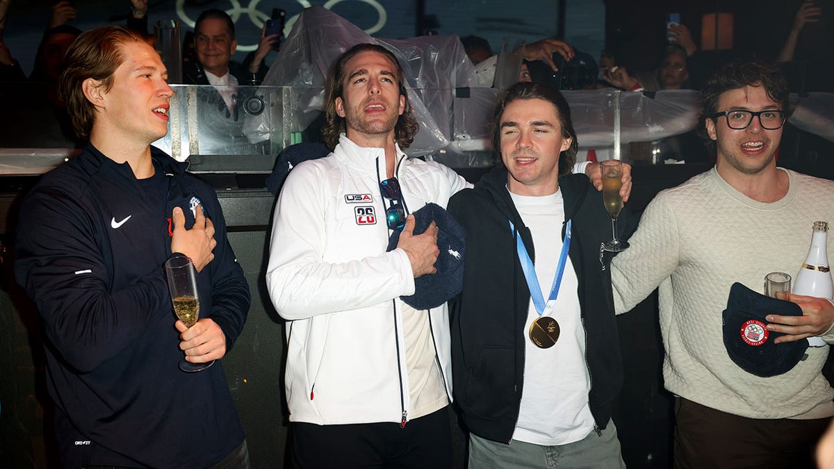 Players revel in their gold medal win