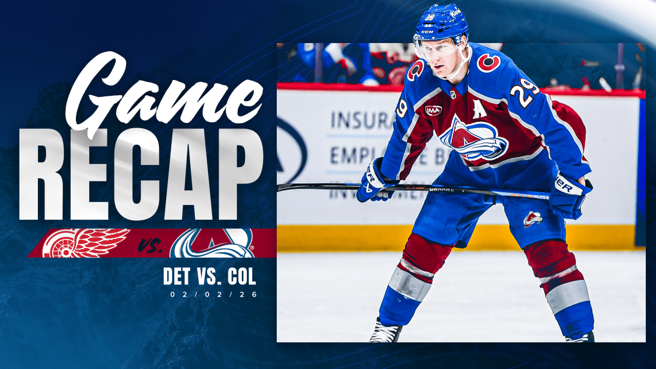 Avalanche Falls 2-0 to Red Wings