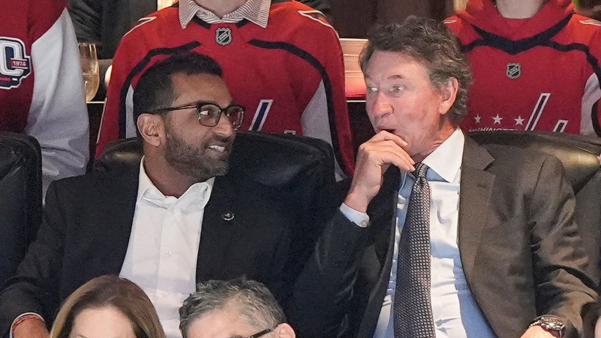 FBI director Kash Patel with Wayne Gretzky