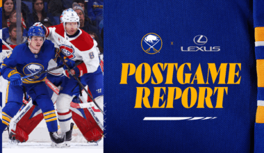 Sabres' win streak snapped with tight loss to Canadiens