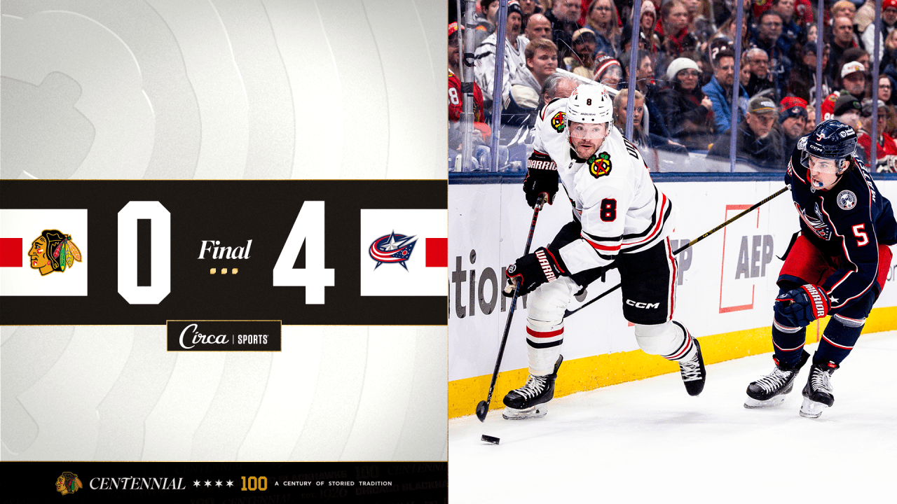 RECAP: Blue Jackets Shut Out Blackhawks in Final Game Ahead of NHL Season Break