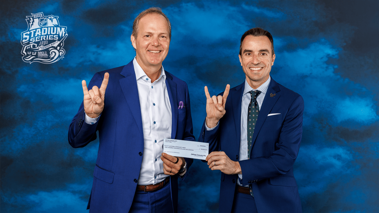 Rob Higgins honored as Lightning Community Hero, presented by Jabil