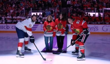 Hockey Fights Cancer Ceremonial Puckdrop