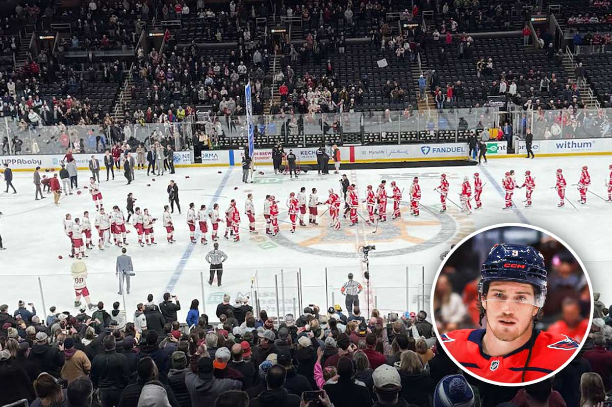 Ryan Leonard watches alma mater Boston College beat Cole Hutson’s Boston University in Beanpot championship