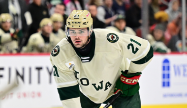 MINNESOTA WILD RECALLS DEFENSEMAN DAVID SPACEK FROM IOWA