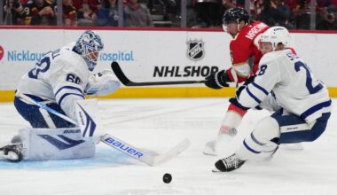 Panthers return from Olympics with win over Maple Leafs