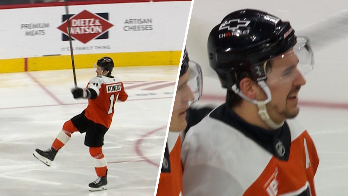 Watch Travis Konecny tip shot to tie Flyers vs. Kings at 2-2 – NBC Sports Philadelphia