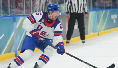 Whitefish's Jake Sanderson notches 2 assists in U.S. Olympic rout of Germany