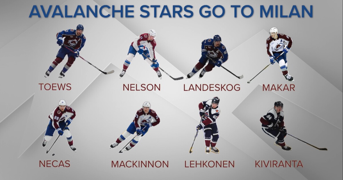 Eight Colorado Avalanche players to represent their countries at Winter Games