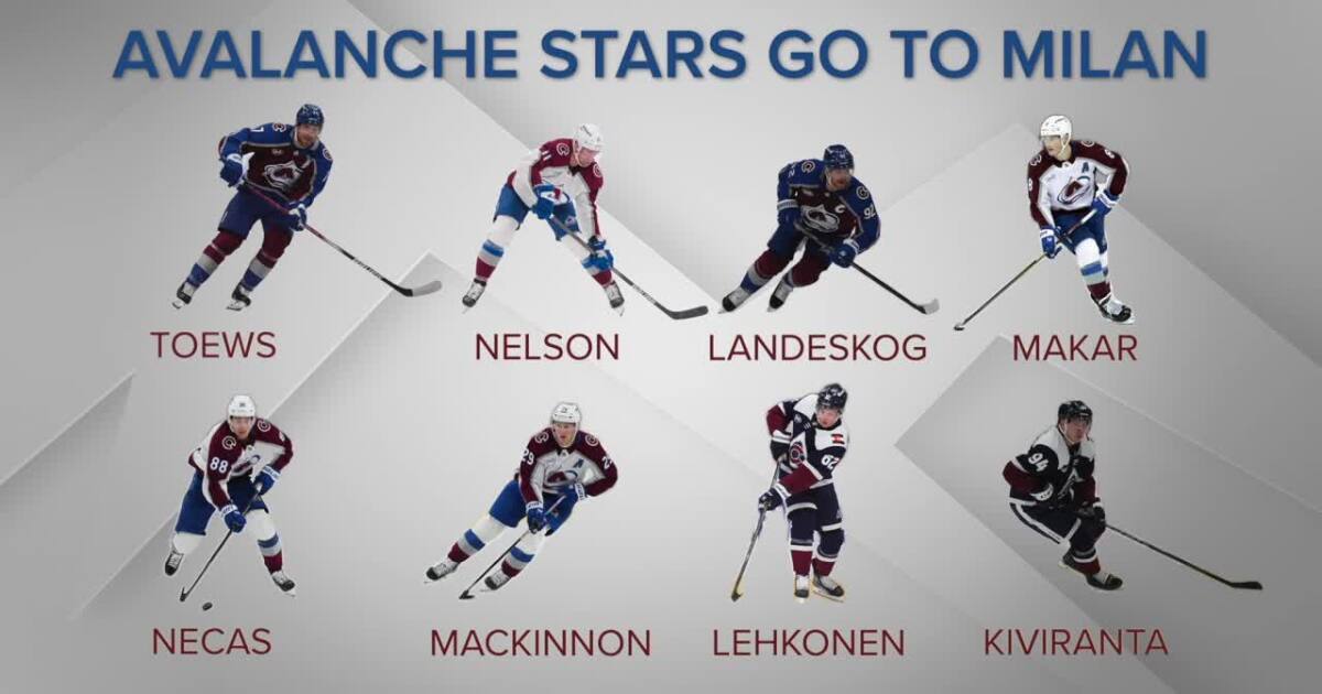 Avalanche players trade team jerseys for national colors at Olympics