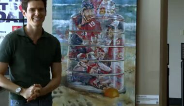 Artist's Panthers painting featured at Amerant Bank Arena