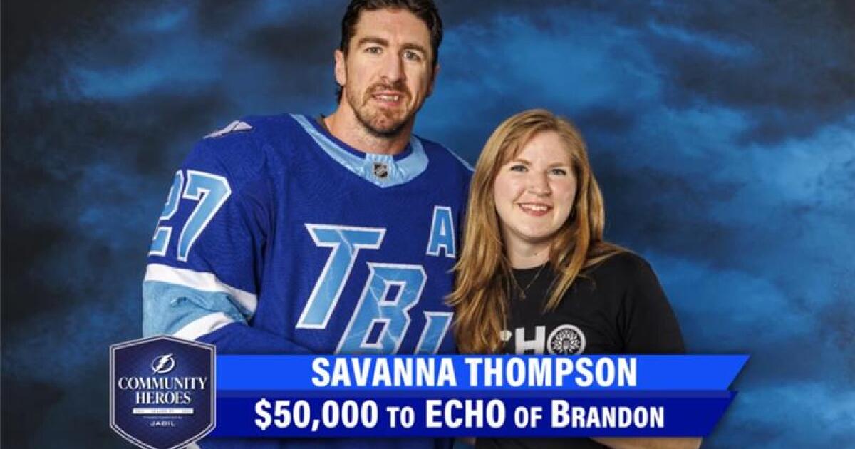 Tampa Bay Lightning Community Hero: Savanna Thompson