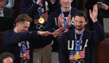 US men's hockey team feted at State of the Union; Trump says women's team will be honored
