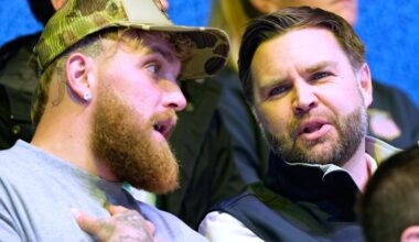 JD Vance, Jake Paul watch women's Olympic hockey