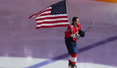 Winning Olympic gold in hockey led to different kinds of celebrations for U.S. men and women
