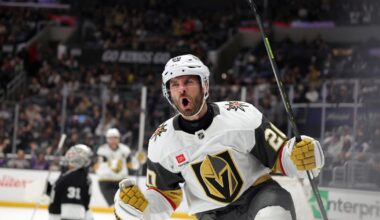 Golden Knights score five goals in third period to defeat Kings