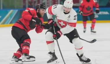 Kings winger Kevin Fiala injured in Switzerland's loss to Canada
