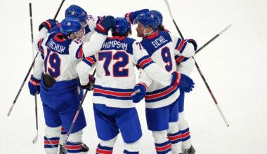 Whitefish's Jake Sanderson, U.S. roll into gold medal hockey game vs. Canada