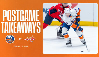 Takeaways: Islanders Drop 4-1 Decision to Capitals