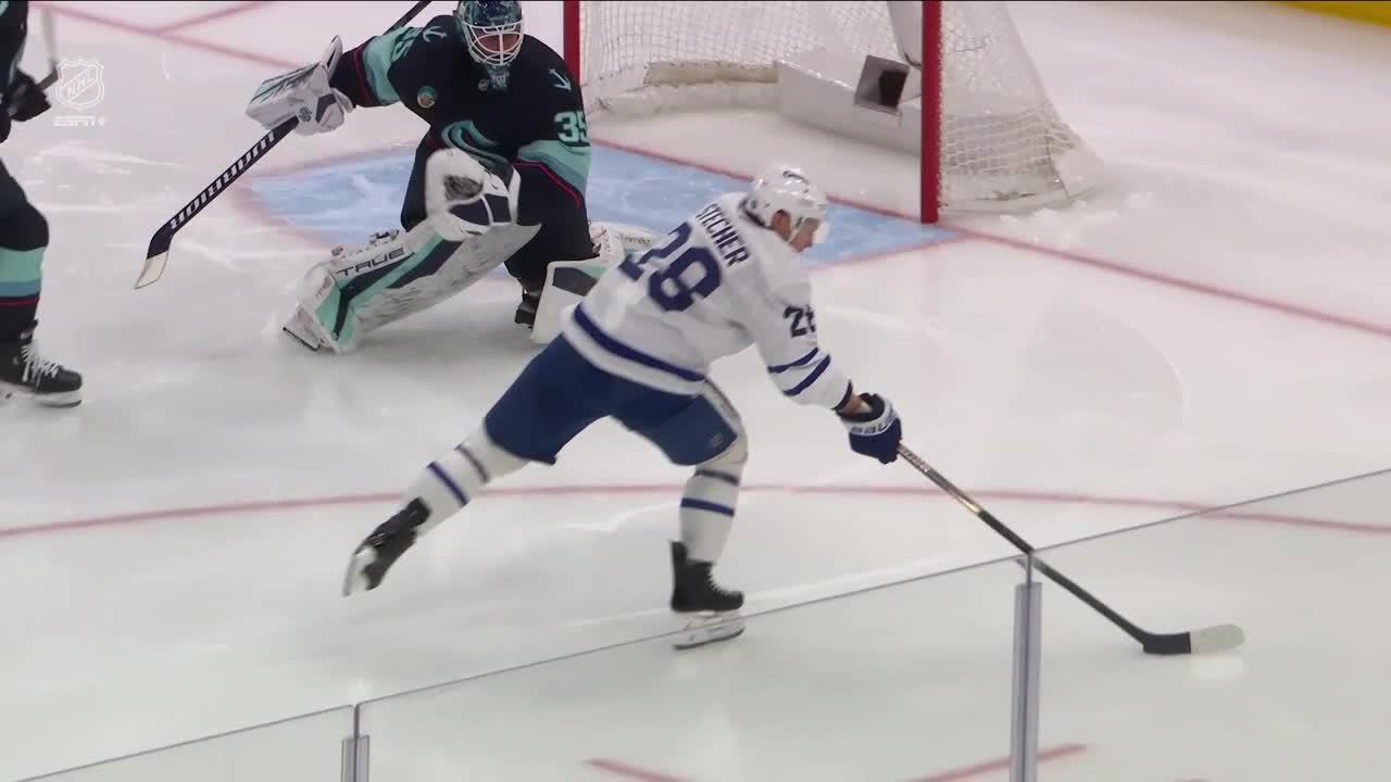 TOR@SEA: Daccord with a great save against Troy Stecher