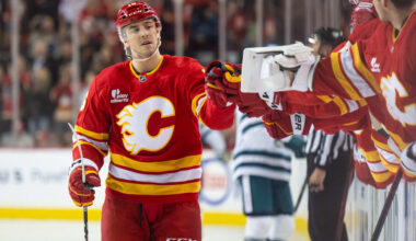 Flames edge Sharks to end 5-game skid