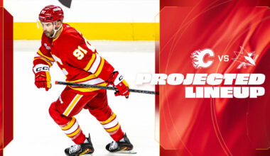 Projected Lineup - Flames vs. Sharks