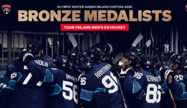 Florida Panthers Anton Lundell, Eetu Luostarinen and Niko Mikkola Win Bronze Medal for Finland at the Olympic Winter Games Milano Cortina 2026