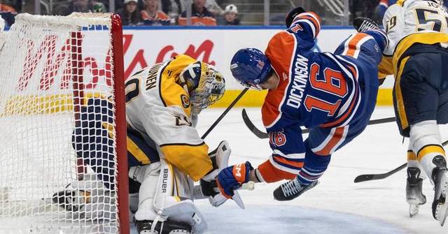 McDavid has 3 assists, Draisaitl injured in the Oilers' 3-1 win over the Predators