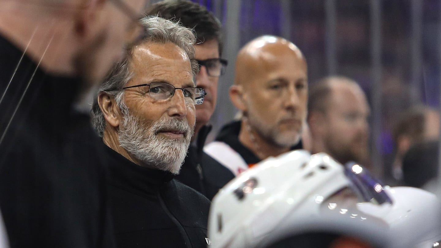 Apr 11, 2024; New York, New York, USA; Philadelphia Flyers head coach John Tortorella during the second period against the New York Rangers at Madison Square Garden. Mandatory Credit: Danny Wild-Imagn Images