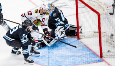 Utah Mammoth vs Blackhawks Karel Vejmelka...