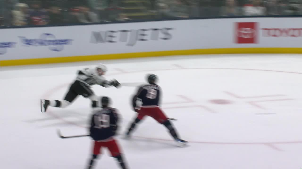 Kempe scores in overtime to lift the Kings to a 5-4 win over the Blue Jackets