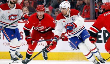 Suzuki's two goals lift Canadiens past Hurricanes in fifth straight win
