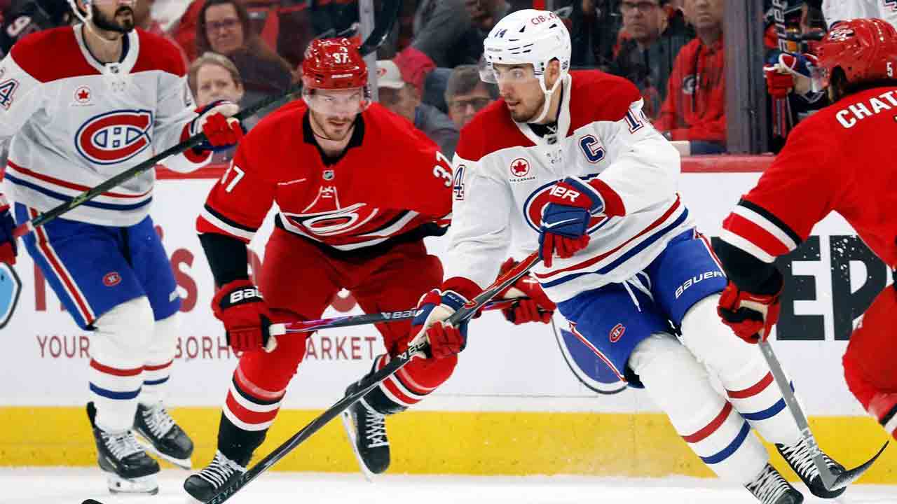 Suzuki's two goals lift Canadiens past Hurricanes in fifth straight win