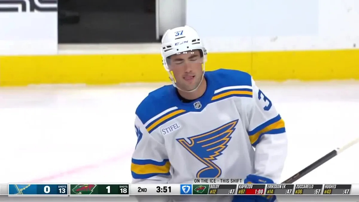 Kirill Kaprizov with a Powerplay Goal vs. St. Louis Blues