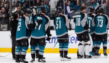 Michael Misa, San Jose Sharks beat Winnipeg Jets, Connor Hellebuyck