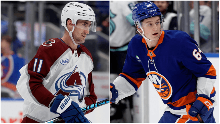 Brock Nelson, left, and Cal Ritchie.