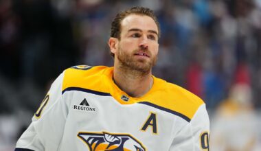 Predators' Ryan O'Reilly exits game with cut near eye