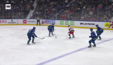 Sean Walker with a Goal vs. Vancouver Canucks
