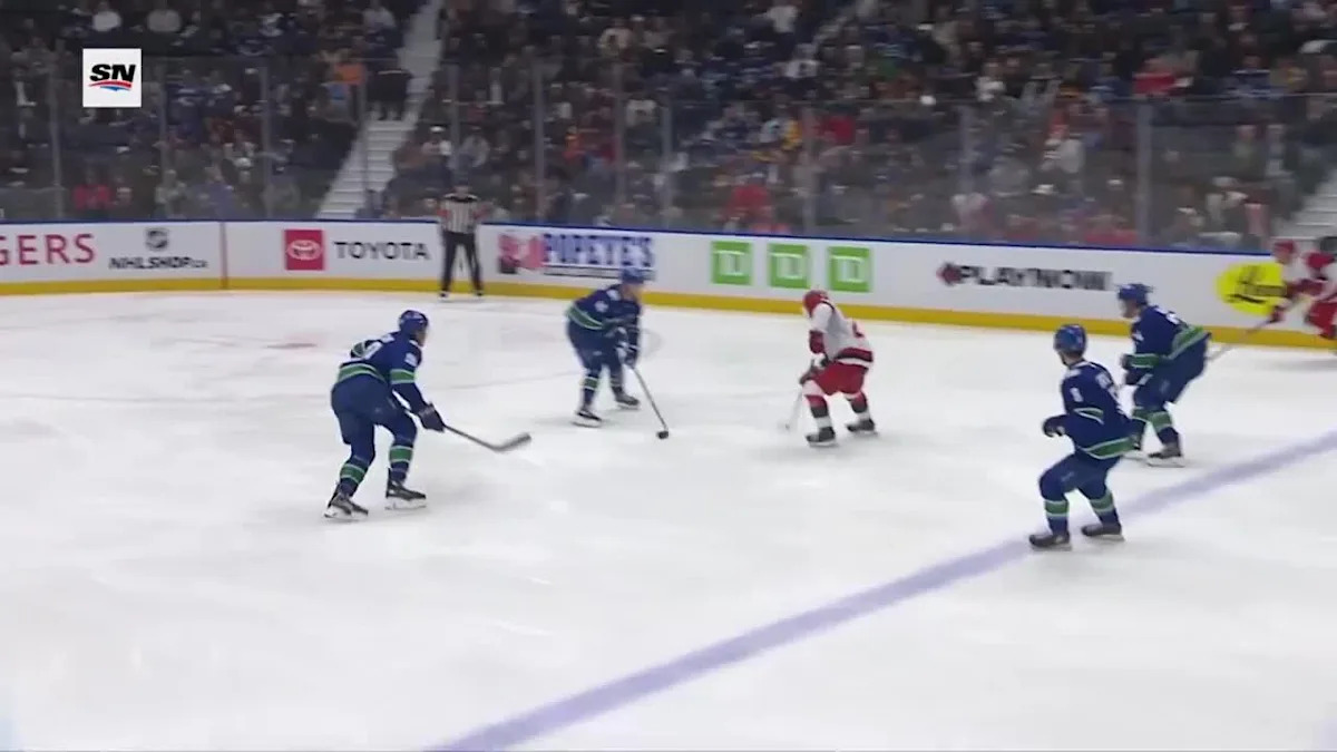 Sean Walker with a Goal vs. Vancouver Canucks